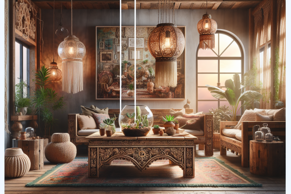 Unveiling the Aesthetics of Bohemian-inspired Wood & Glass Decor: From Concept to Creation