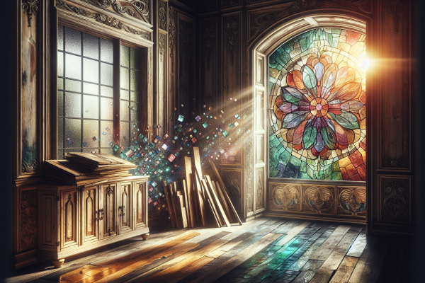 Revitalizing Spaces: The Magic of Recycled Wood and Stained Glass in Home Improvement