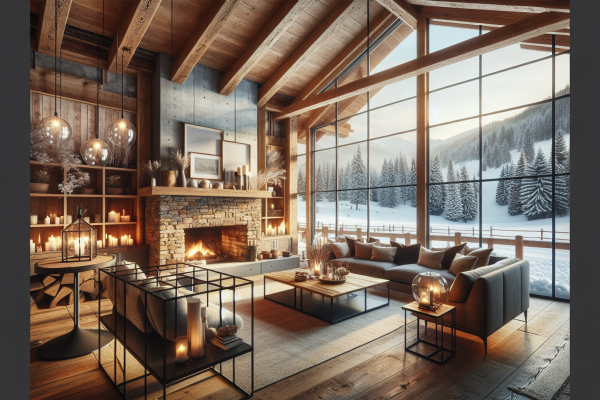 Exploring the Rustic Charm: Incorporating Wood and Glass Elements in Chalet Interior Design